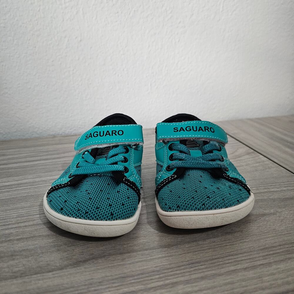Saguaro Luck Ⅰ  Barefoot Shoes Green Blue Kids EU 27 US 10 Slip On Hook Loop